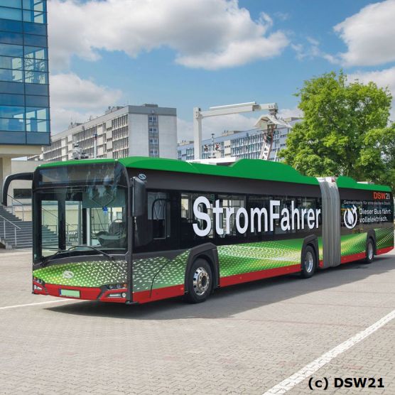 Erster Elektro-Bus in Dortmund Brünninghausen eingetroffen