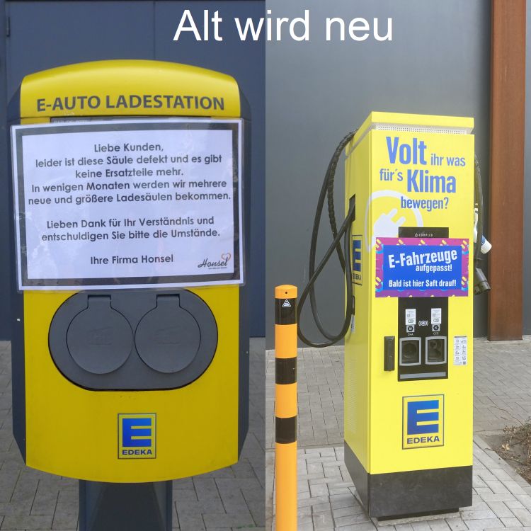 Read more about the article Beim Einkauf bei Edeka das Elektroauto vollladen