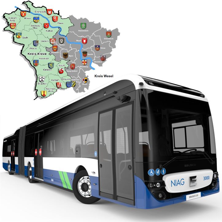Read more about the article Kreis Wesel und Kleve erhalten 43 Elektrobusse